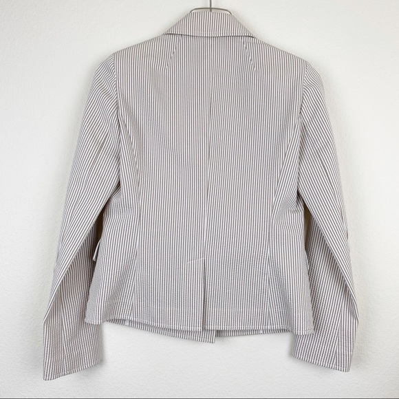 ST JOHN Sport Pinstripe Blazer Suit Jacket 2 - Picture 6 of 10